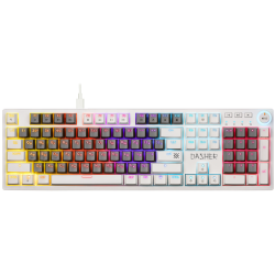 Клавиатура проводная Defender Dasher GK-472 (45473) серый-белый