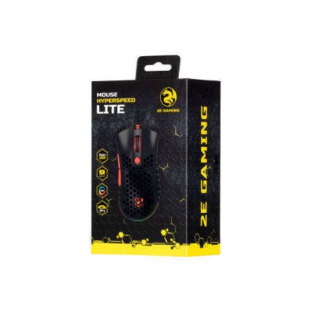 Мышь проводная 2E Gaming HyperSpeed Lite (2E-MGHSL-BK) черный
