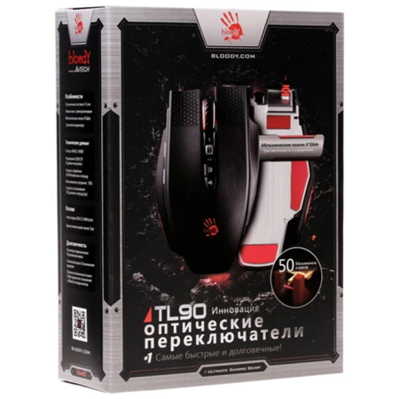 Мышь проводная A4Tech Bloody TL90 черный
