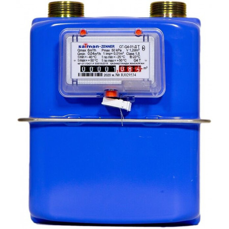Газовый счетчик Saiman СГ-G4-01-Д T RJ синий