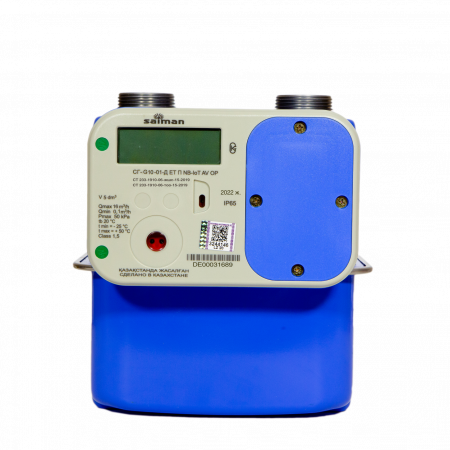 Газовый счетчик SAIMAN СГ-WG6-01-Д ET П NB IoT AV OP DC синий