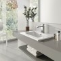 Раковина Sanita Luxe Quadro 75 (QDR75SLWB01) белый