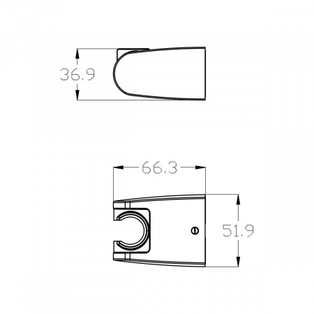 Настенное крепление для лейки Lemark LM8083BL (215553) черный