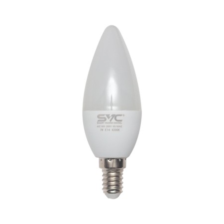 Лампочка SVC LED C35-7W-E14-4200K белый