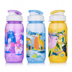 Бутылка WOWBOTTLES Вокруг Света КК0621 фиолетовый, синий, желтый