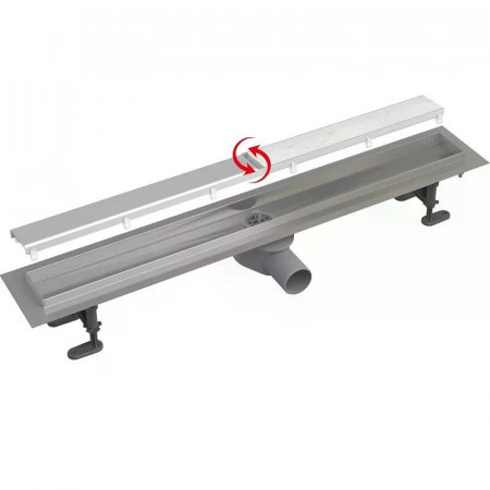 Трап для душа AlcaPlast APZ13-DOUBLE9 (APZ13-DOUBLE9-650) серый