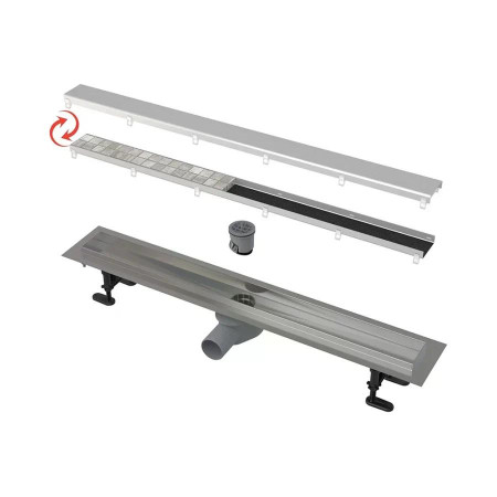 Трап для душа AlcaPlast APZ13-DOUBLE9 (APZ13-DOUBLE9-650) серый