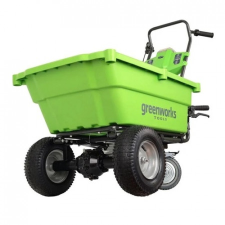 Садовая тележка аккумуляторная Greenworks G40GCK4 7400007UB зеленый