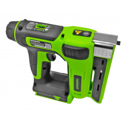 Степлер аккумуляторный Greenworks G24CS10 3400107 Чёрный/зелёный