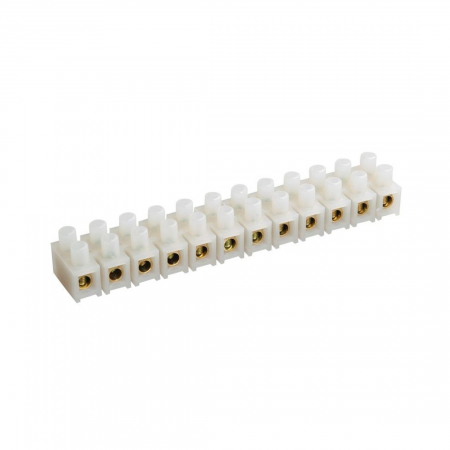 Зажим для бумаг Deluxe (ZVI 5 PVC) 12 пар белый