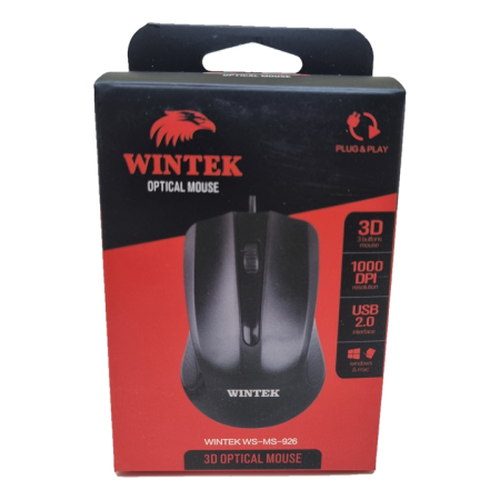 Мышь проводная Wintek WS-MS-926 черный