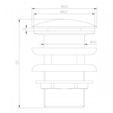 Донный клапан Lemark LM6680ORB (152677) черный