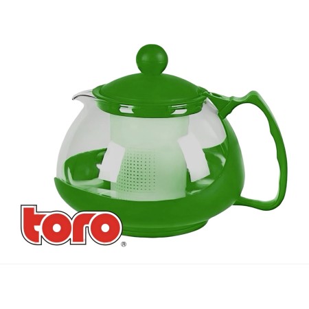 Чайник заварочный с пластиковым фильтром Toro 350623 700 мл зеленый