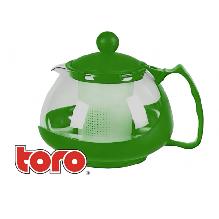 Чайник заварочный с пластиковым фильтром Toro 350623 700 мл зеленый