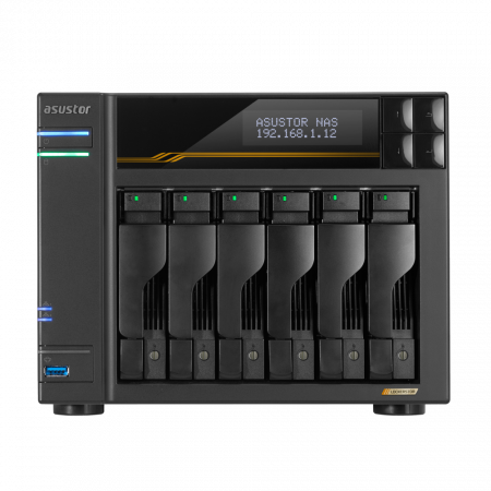 Сетевой накопитель ASUSTOR AS6806T тёмно-серый