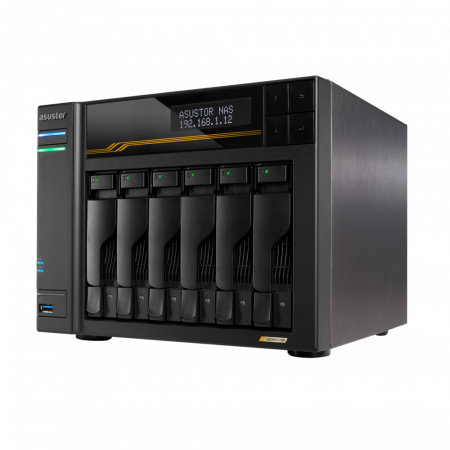 Сетевой накопитель ASUSTOR AS6806T тёмно-серый