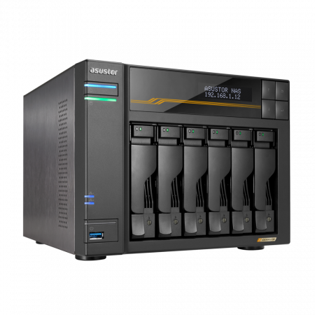Сетевой накопитель ASUSTOR AS6806T тёмно-серый