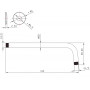 Держатель для верхнего душа Lemark LM8029C (2635) хром