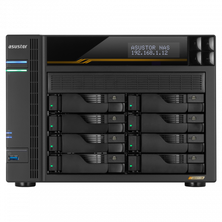 Сетевой накопитель ASUSTOR AS6808T тёмно-серый