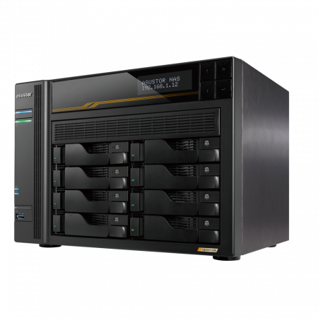 Сетевой накопитель ASUSTOR AS6808T тёмно-серый