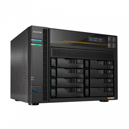 Сетевой накопитель ASUSTOR AS6808T тёмно-серый