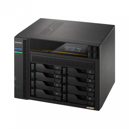 Сетевой накопитель ASUSTOR AS6808T тёмно-серый