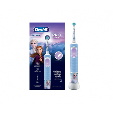 Электрическая зубная щетка Oral-B Vitality Kids Frozen D103.413.2K голубой
