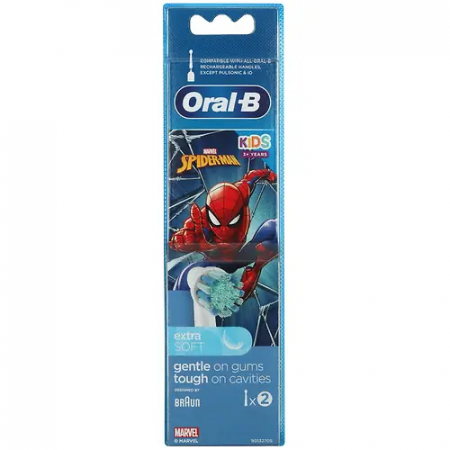 Набор сменных насадок Oral-B EB10S2K Spiderman (EB10S2K) белый