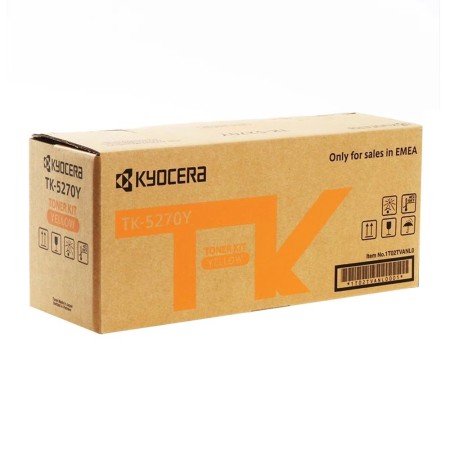 Тонер-картридж лазерный Kyocera TK-5270Y (1T02TVANL0) желтый (с чипом)