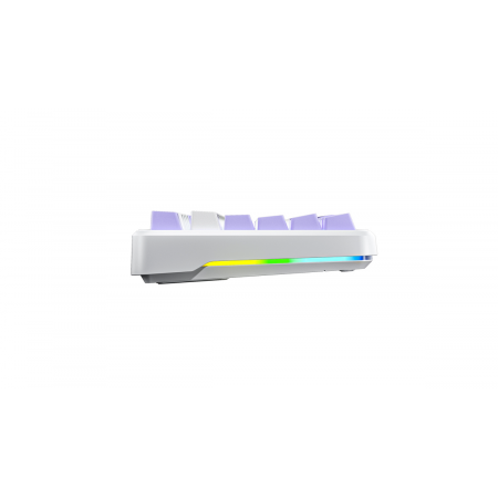 Клавиатура беспроводная + проводная Aula F87 (F87 G/W3 BWP) голубой/белый/фиолетовый