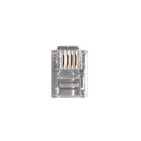 Коннектор RJ-9 (UTP RJ-9) 1000 шт прозрачный
