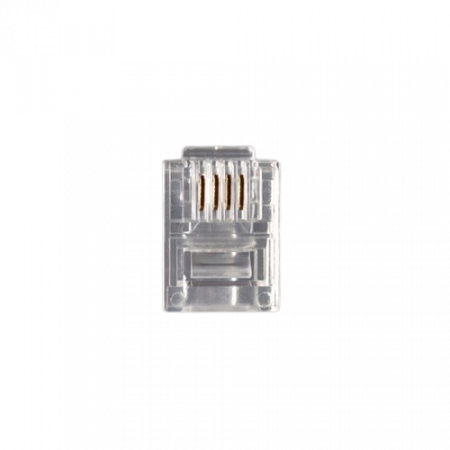 Коннектор RJ-9 (UTP RJ-9) 1000 шт прозрачный