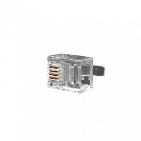 Коннектор RJ-9 (UTP RJ-9) 1000 шт прозрачный