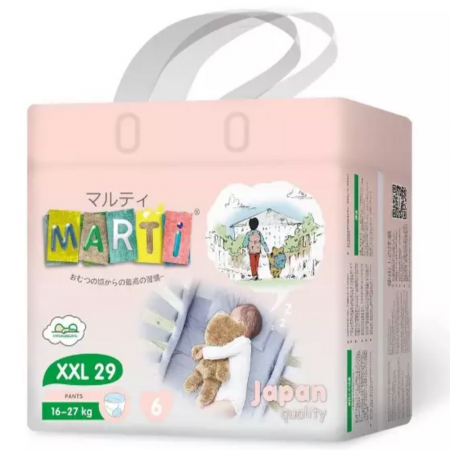 Подгузники Marti XXL розовый