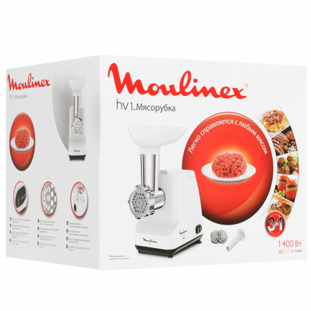 Мясорубка Moulinex ME111032 белый