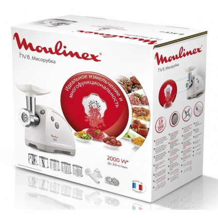 Мясорубка Moulinex HV8 ME626132 белый