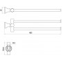 Держатель для полотенец Lemark LM8101C (2667) хром