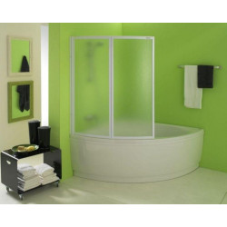 Шторка для ванн полистирол QUAT TP 108×140 белый