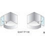 Шторка для ванн полистирол QUAT TP 108×140 белый