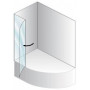 Шторка для ванн полистирол QUAT TP 108×140 белый