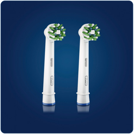 Набор сменных насадок Oral-B CrossAction EB50RB белый