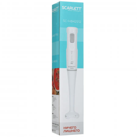 Блендер погружной Scarlett SC-HB42S12 белый