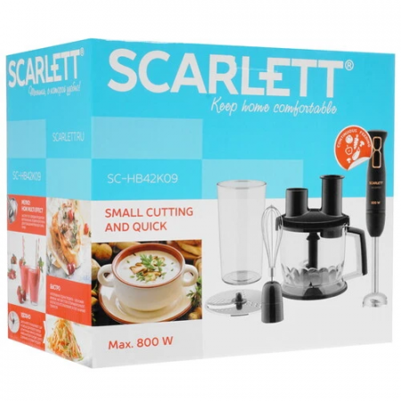 Блендер погружной Scarlett SC-HB42K09 черный