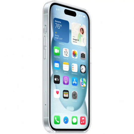 Чехол Apple Clear Case (MT203ZM/A) для Apple iPhone 15 Pro прозрачный