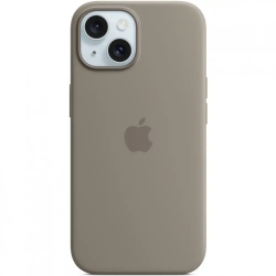 Чехол Apple Silicone Case (MT0Q3ZM/A) для Apple iPhone 15 коричневый
