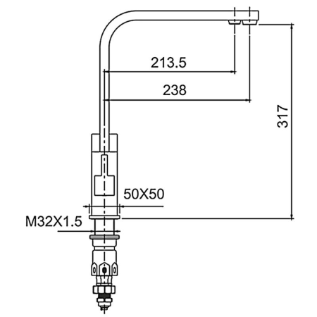 Смеситель Frap F43802-6 черный