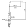 Смеситель Frap F43802-6 черный