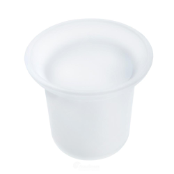 Стакан для сантехнического ерша Аквалиния 4680018340365 белый Стакан для сантехнического ерша Аквалиния 4680018340365 белый