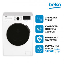 Стиральная машина Beko WSPE7H616W белый