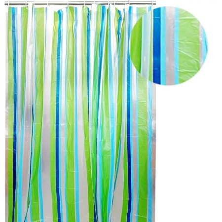 Шторка для ванной PEVA 002E‑45 полоски